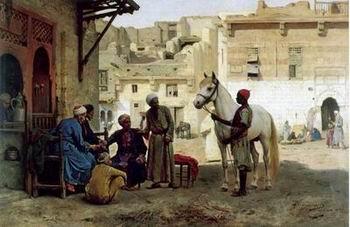 unknow artist Arab or Arabic people and life. Orientalism oil paintings 98